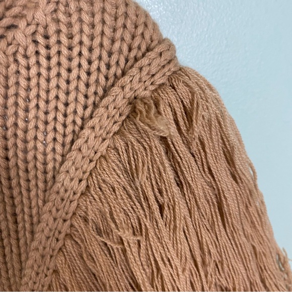 Johanna Ortiz Camel Elegancia Natural Sweater Brown Fringe Medium Read Descrip. - Picture 8 of 16
